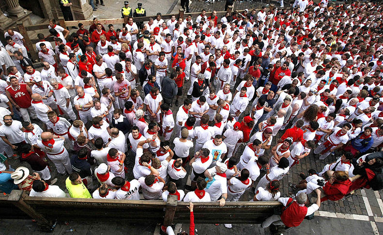 .2Primer encierro de San Ferm+¡n. EFE.