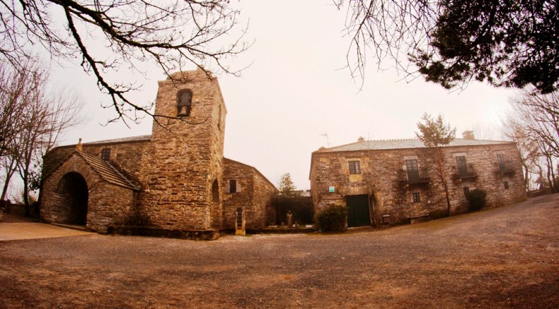 The Romanesque Church of Santa María Real do Cebreiro.